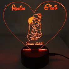 Carica l'immagine nel visualizzatore di Gallery, Cuore bacio coppia - Ilmioplexiglass