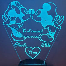 Carica l&#39;immagine nel visualizzatore di Gallery, Disney Minnie e Topolino bacio - Ilmioplexiglass
