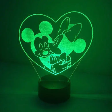 Disney Minnie e Topolino cuore - Ilmioplexiglass