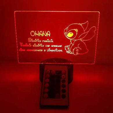 Disney Stitch Ohana - Ilmioplexiglass
