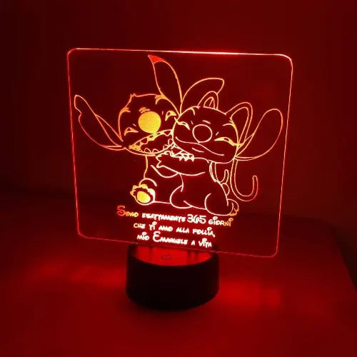 Disney Stitch e Angel - Ilmioplexiglass