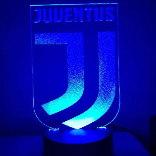 Lampada a led personalizzata Juventus - Ilmioplexiglass