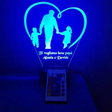 Carica l'immagine nel visualizzatore di Gallery, Papà e figli - Ilmioplexiglass