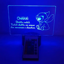 Carica l&#39;immagine nel visualizzatore di Gallery, Disney Stitch Ohana - Ilmioplexiglass
